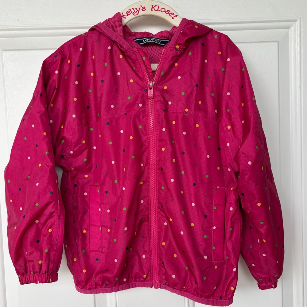 •Lands’ End• Packable Raincoat/Windbreaker - Size Small (4)